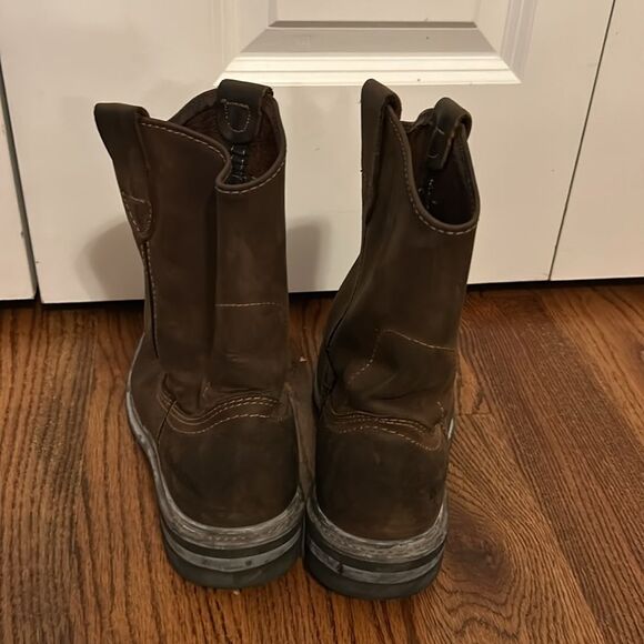 Brazos Leather, oil & slip resistant Leather work boots Size 8 - Picture 4 of 6